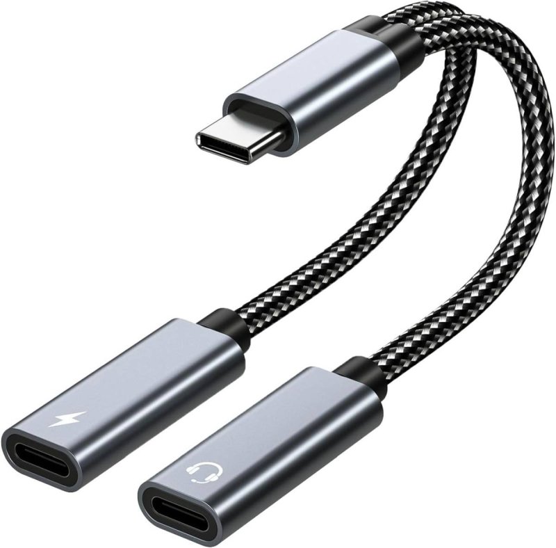 PremiumCord redukce USB-C 2v1 pro audio a nabíjení - obrázek produktu