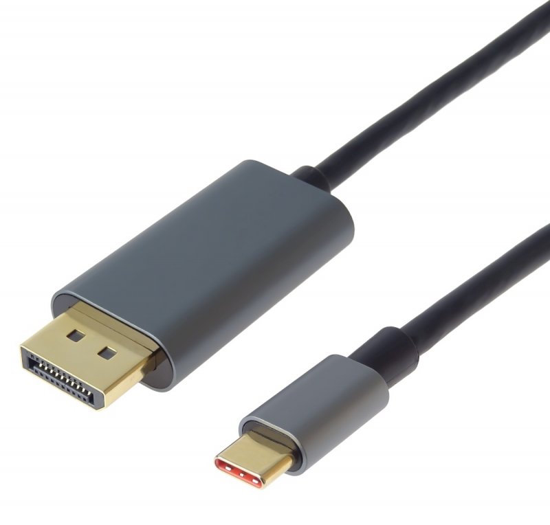PremiumCord kabel USB-C na DisplayPort DP1.4 8K@60Hz a 4k@120Hz 2m - obrázek produktu