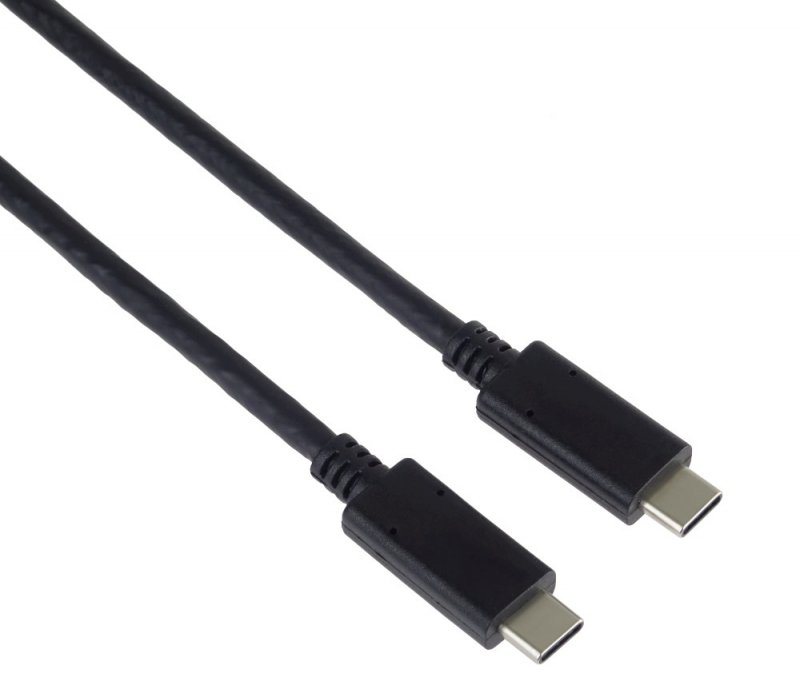 PremiumCord USB-C kabel ( USB 3.2 generation 2x2, 5A, 20Gbit/ s ) černý, 0,5m - obrázek č. 1