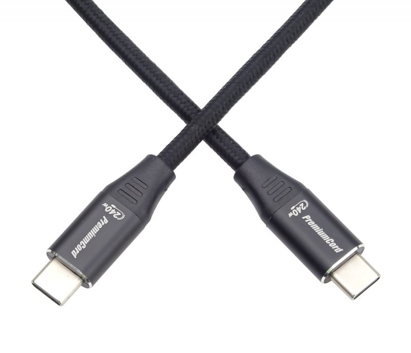 PremiumCord Kabel USB-C M/ M, 240W 480 MBps, 0,5m - obrázek č. 3