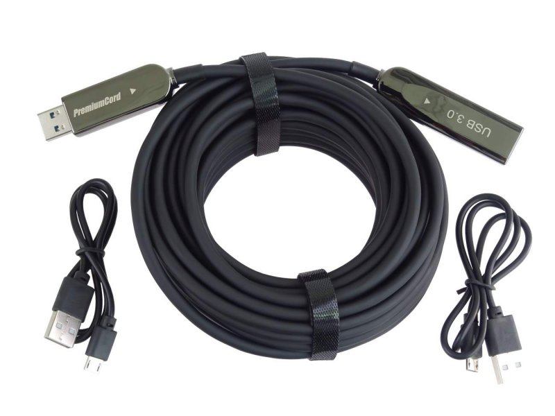 PremiumCord USB 3.0 + 2.0 AOC kabel A/ M - A/ F 7m - obrázek č. 2