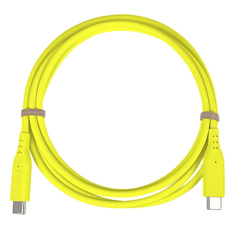 PremiumCord silikonový USB-C 60W, žlutý, 1.5m - obrázek č. 1