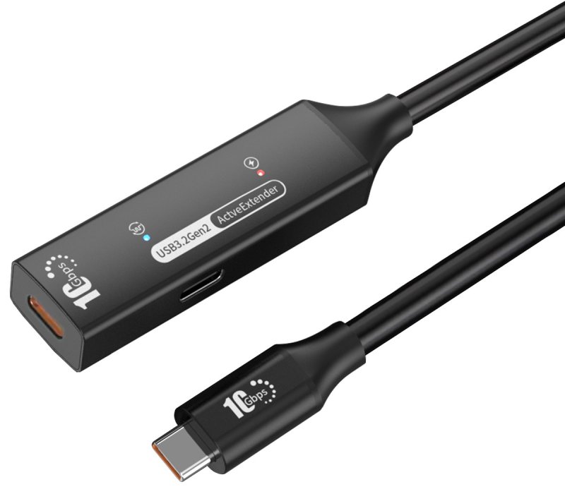 PremiumCord USB-C repeater + kabel USB-C, 5m - obrázek produktu