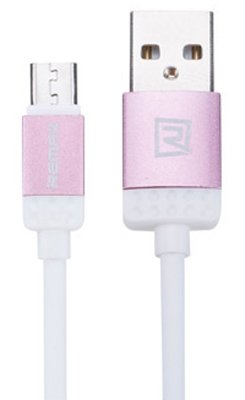 Datový kabel Lovely, micro USB, barva růžová - obrázek produktu