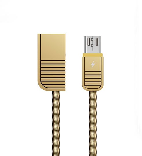 Remax RC-088m Linyo datový kabel micro USB,zlatý - obrázek produktu