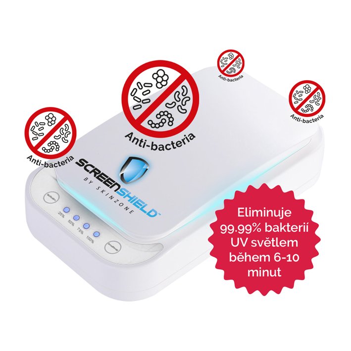 Screenshield™ UV sterilizátor pro mobilní telefony a drobné předměty (bílá) - obrázek produktu