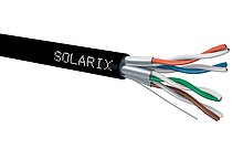 Instalační kabel Solarix CAT6A STP PE Fca 500m/ cívka venkovní SXKD-6A-STP-PE - obrázek produktu