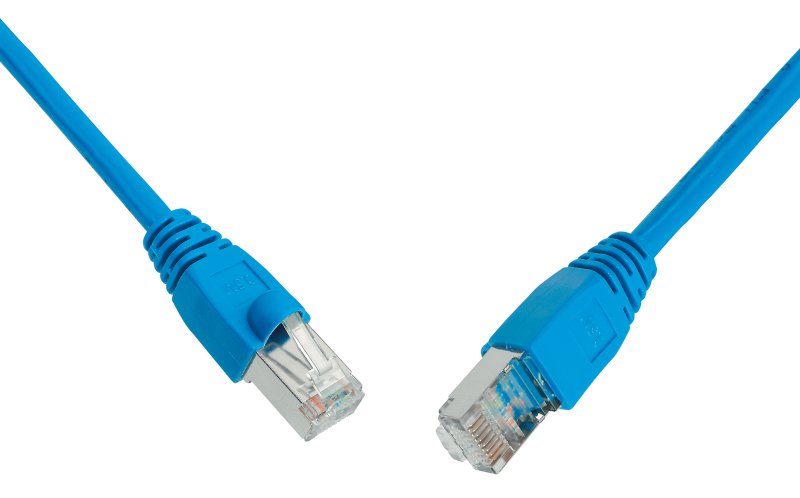 SOLARIX patch kabel CAT6 UTP PVC 0,5m modrý - obrázek produktu