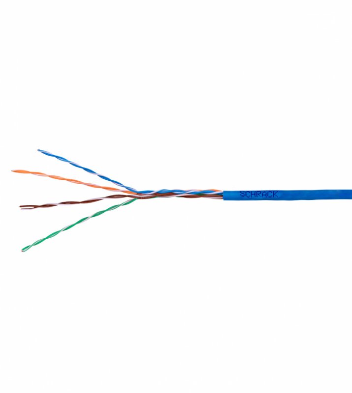 Kabel U/ UTP Cat5e AWG24 PVC Eca modrý 305m - obrázek produktu
