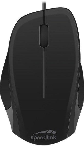 LEDGY Mouse - USB, Silent, black-black - obrázek č. 1