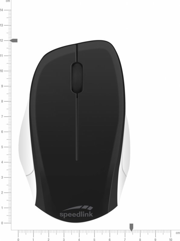 LEDGY Mouse - Wireless, Silent, black-white - obrázek produktu