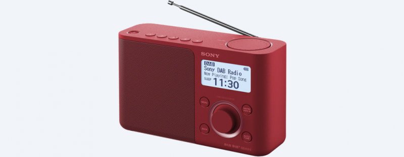 Sony rádio XDRS61DR.EU8 přenosné, červená - obrázek produktu
