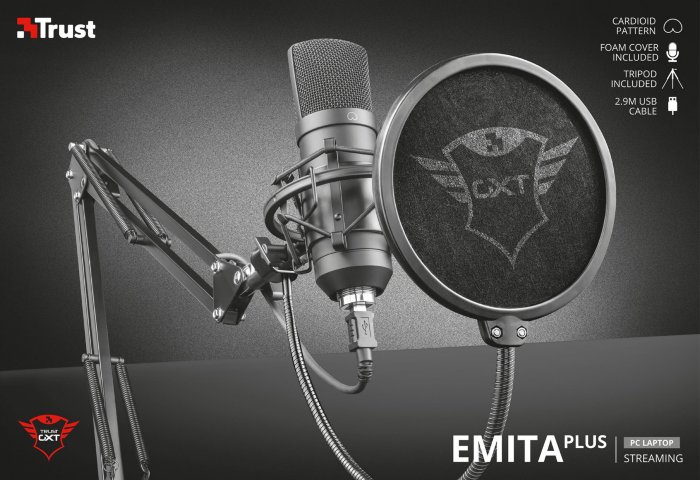 mikrofon TRUST GXT 252+ Emita Plus Streaming - obrázek č. 3