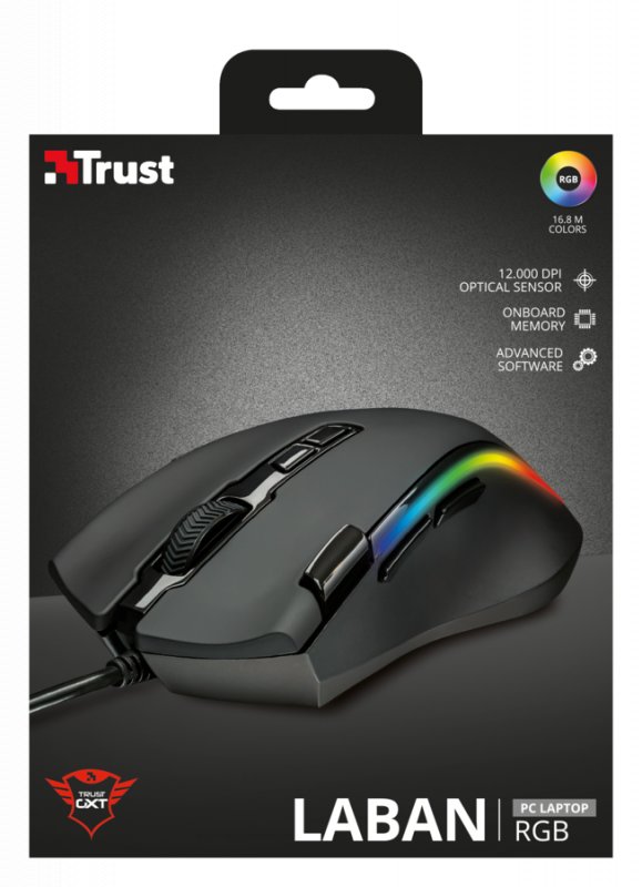myš TRUST GXT 188 Laban RGB Mouse - obrázek č. 5