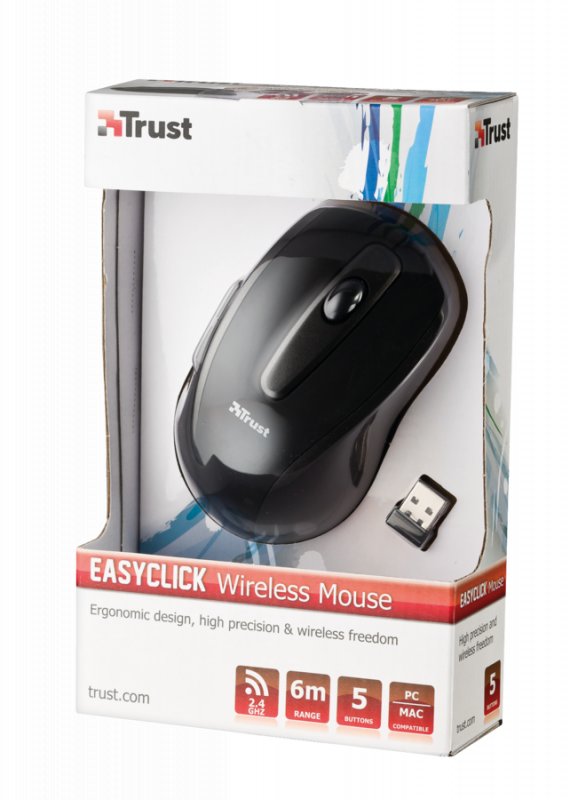 myš TRUST EasyClick Wireless Mouse USB - obrázek č. 2