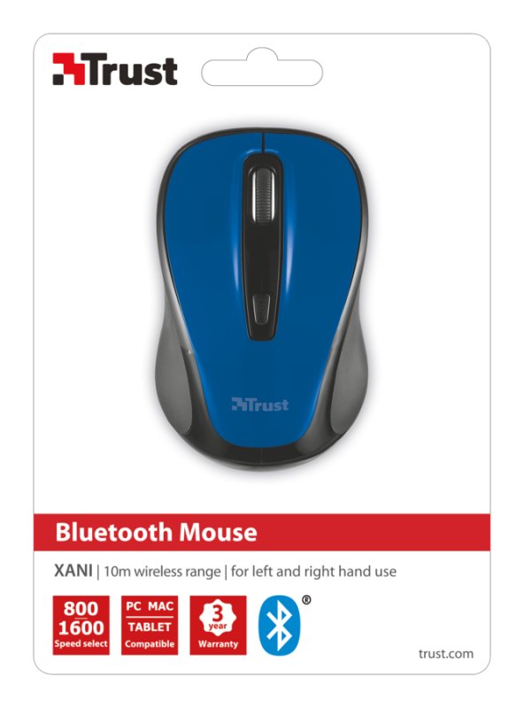 myš TRUST Xani Optical Bluetooth Mouse - Blue - obrázek č. 3
