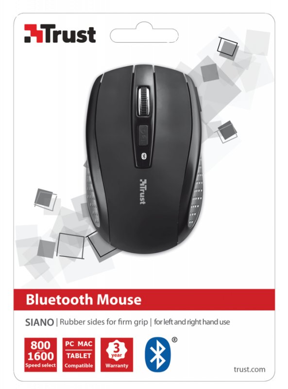 myš TRUST Siano Bluetooth Wireless - black - obrázek č. 3