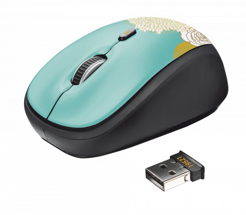 myš TRUST Yvi Wireless Mouse - flower - obrázek produktu
