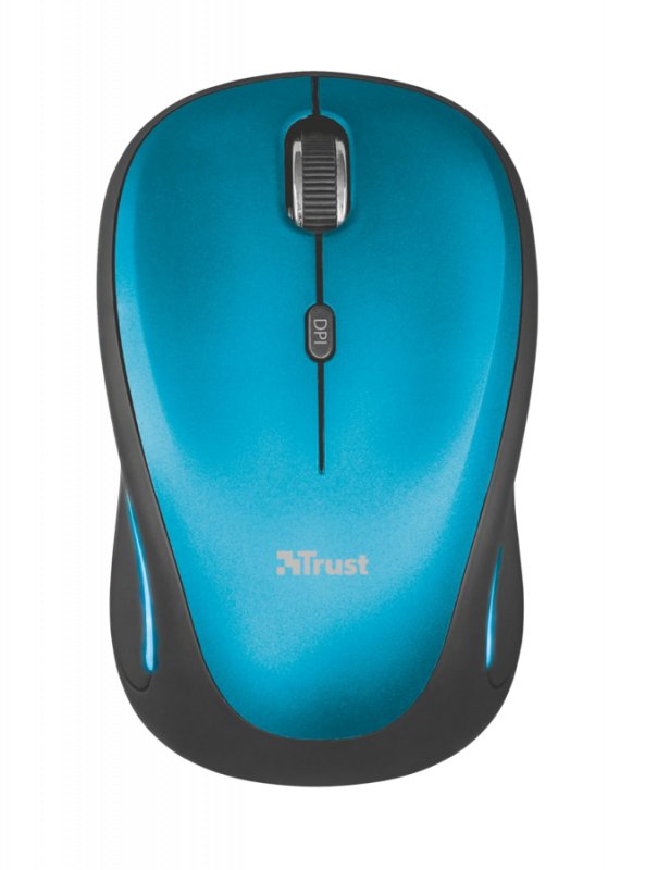 myš TRUST Yvi FX Wireless Mouse - blue - obrázek produktu