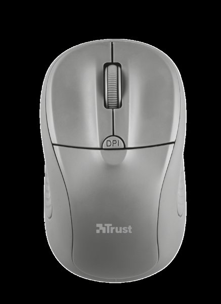 myš TRUST Primo Wireless Mouse - grey - obrázek č. 3