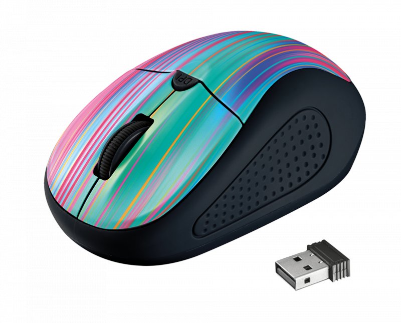 myš TRUST Primo Wireless Mouse - black rainbow - obrázek produktu