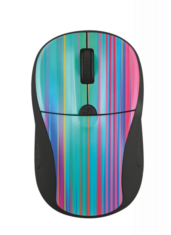 myš TRUST Primo Wireless Mouse - black rainbow - obrázek č. 1