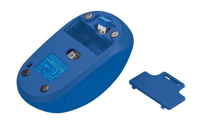 myš TRUST Primo Wireless Mouse - blue geometry - obrázek č. 3