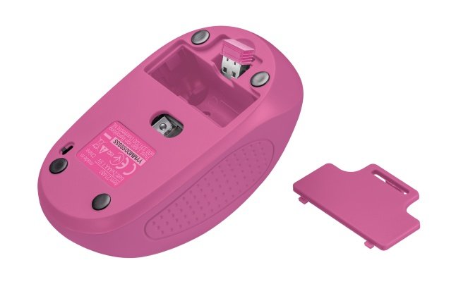 myš TRUST Primo Wireless Mouse - pink flowers - obrázek č. 3