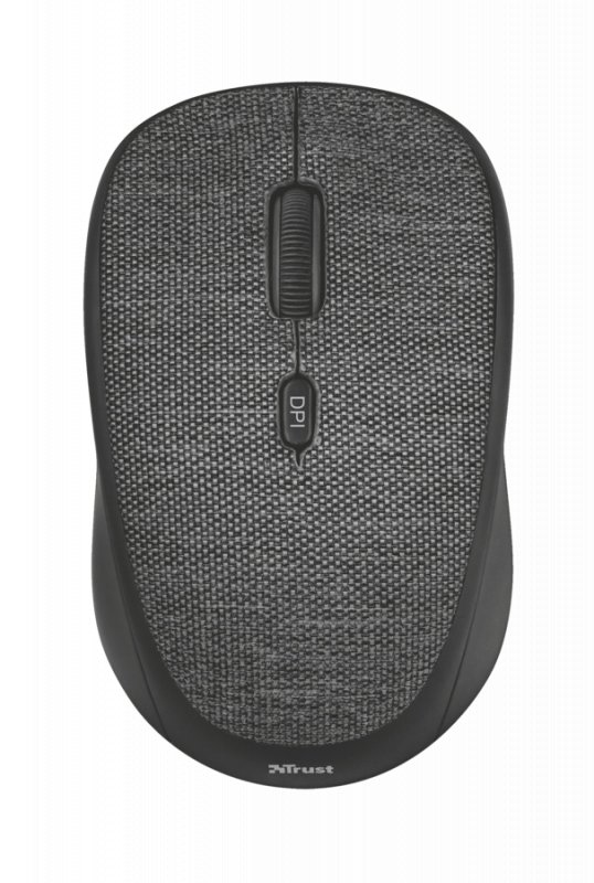 myš TRUST Yvi Fabri Wireless Mouse - black - obrázek produktu