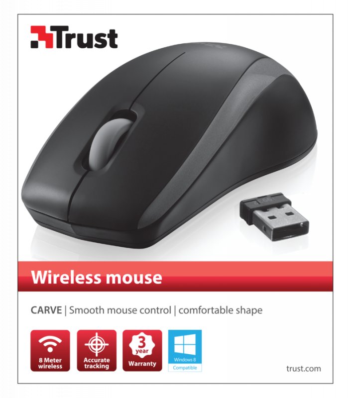 myš TRUST Carve Wireless Mouse - obrázek č. 3
