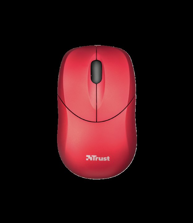 myš TRUST Inu Small Wireless Mouse - red - obrázek č. 1