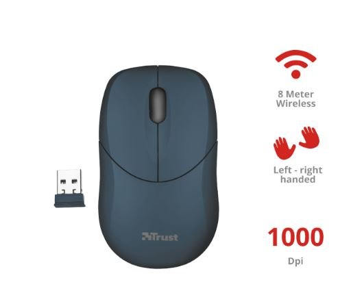 myš TRUST Inu Small Wireless Mouse - blue - obrázek č. 1