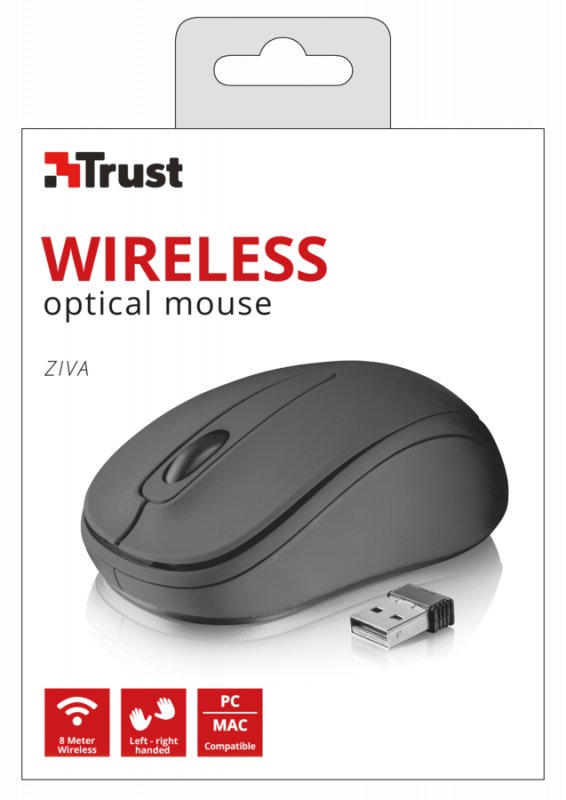myš TRUST Ziva Wireless Compact Mouse - obrázek č. 4