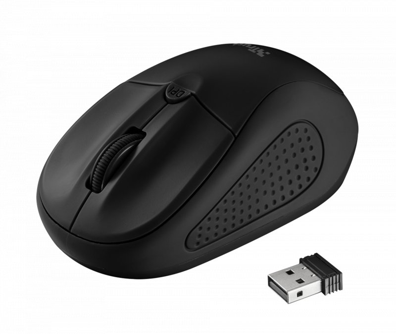 myš TRUST Primo Wireless Mouse - matte black - obrázek č. 1