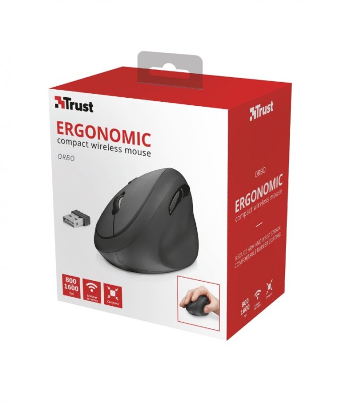 myš TRUST Orbo Wireless Ergonomic Mouse - obrázek č. 4