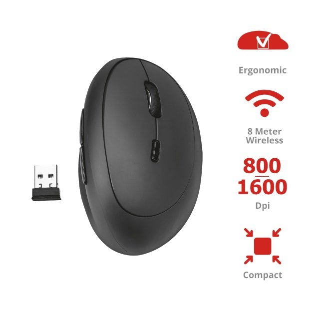 myš TRUST Orbo Wireless Ergonomic Mouse - obrázek č. 3