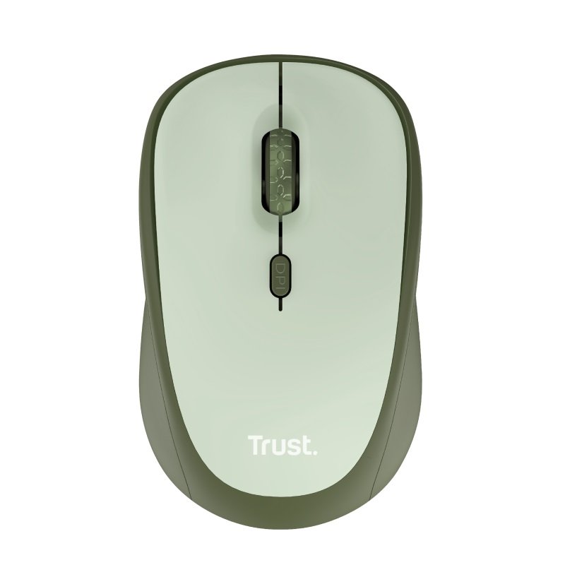 TRUST YVI+/ Kancelářská/ Optická/ Bezdrátová USB/ Zelená - obrázek produktu
