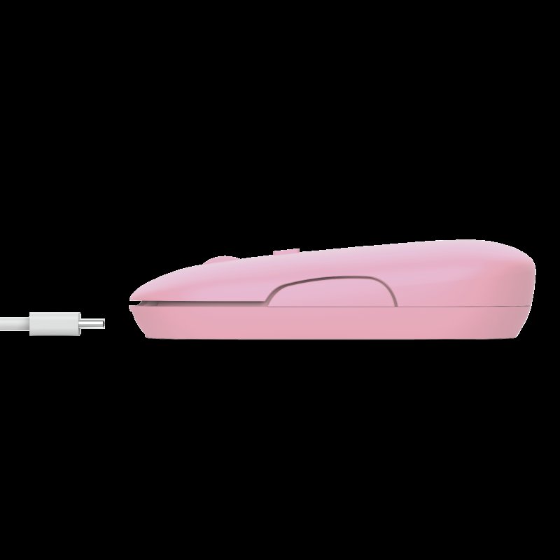 TRUST PUCK/ Cestovní/ Optická/ Bezdrátová USB + Bluetooth/ Růžová - obrázek č. 2