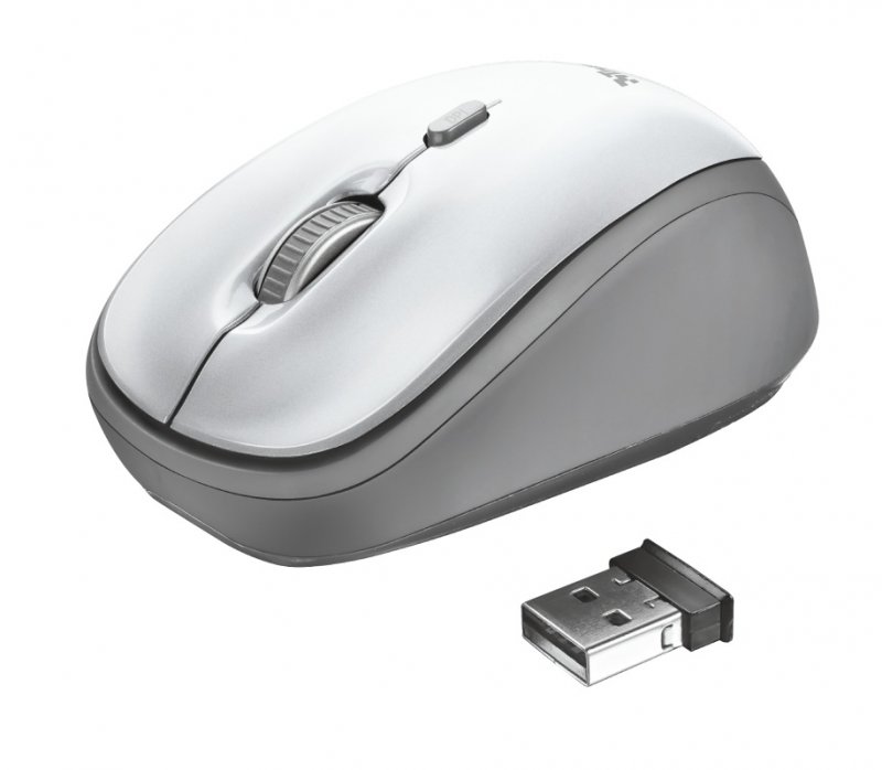 TRUST Yvi Wireless Mouse - white - obrázek produktu