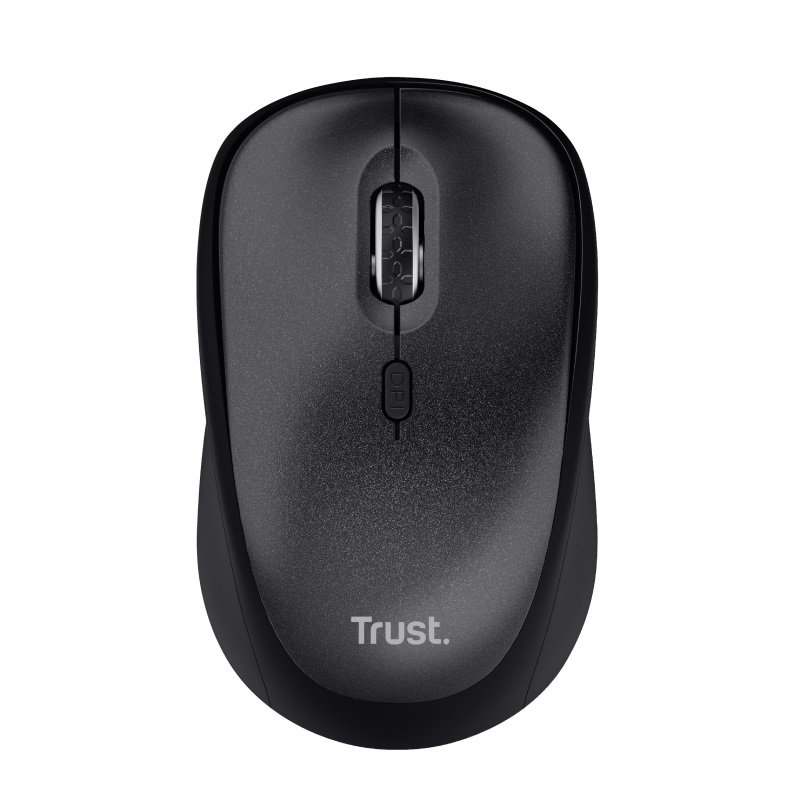 TRUST TM-201 / Kancelářská / Optická / 1 600 DPI / Bezdrátová USB / Černá - obrázek produktu