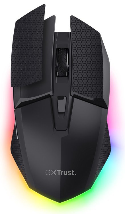 Trust GXT122 FELOX+ / Herní / Optická / Pro praváky / 10 000 DPI / USB+BT / Černá - obrázek č. 2