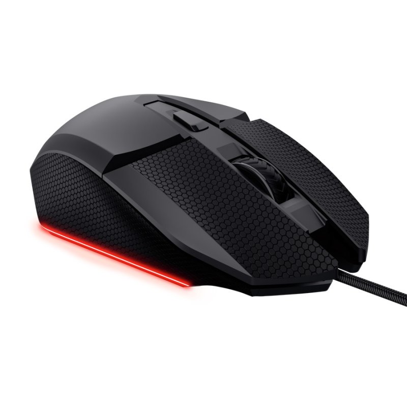 Trust GXT 121 Felox+ / Herní / Optická / Pro praváky / 10 000 DPI / Drátové USB-A / Černá - obrázek č. 5