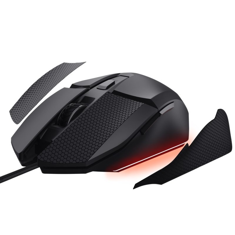 Trust GXT 121 Felox+ / Herní / Optická / Pro praváky / 10 000 DPI / Drátové USB-A / Černá - obrázek č. 4