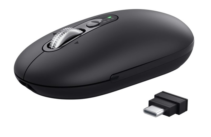 Trust Seron Slim / Kancelářská / Optická / 3 200 DPI / USB+BT / Černá - obrázek č. 1