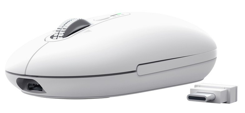 Trust Seron Slim / Kancelářská / Optická / 3 200 DPI / USB+BT / Bílá - obrázek produktu