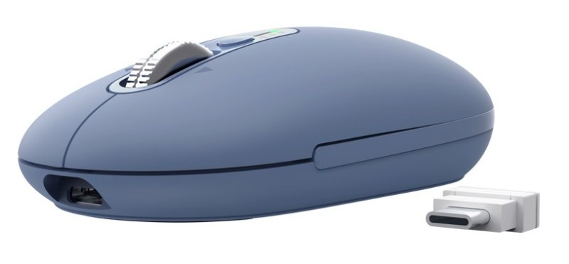 Trust Seron Slim / Kancelářská / Optická / 3 200 DPI / USB+BT / Modrá - obrázek č. 1