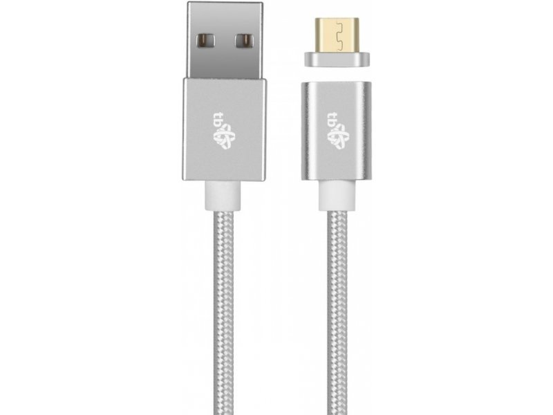 TB Touch magnetický kabel Micro USB stříbrný 1m - obrázek produktu