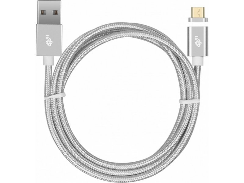 TB Touch magnetický kabel Micro USB stříbrný 1m - obrázek č. 3