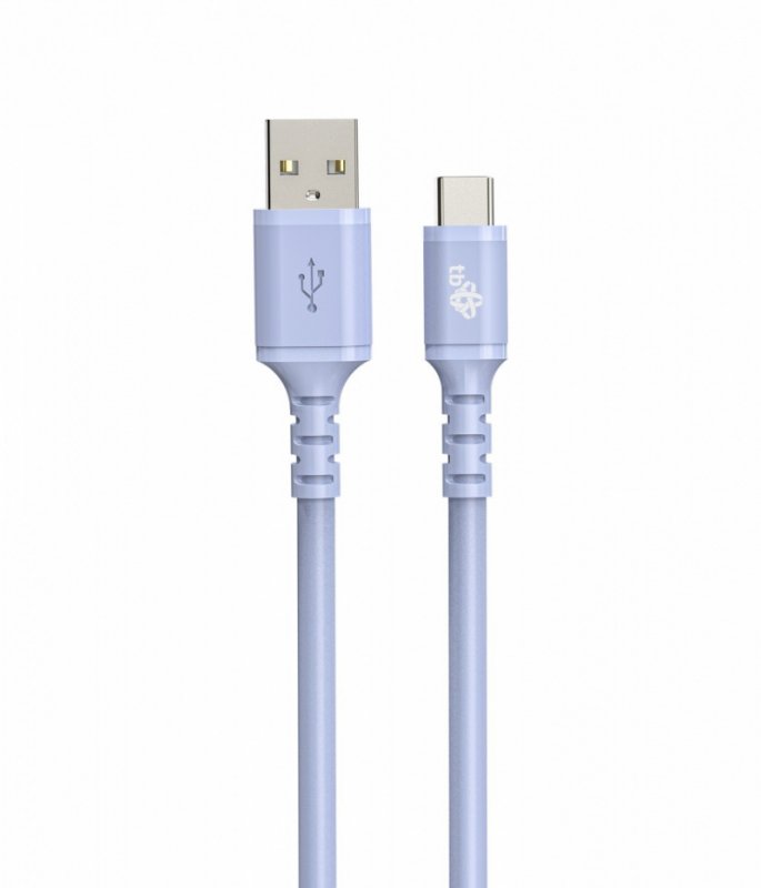 TB kabel USB-A - USB-C fialový 1m - obrázek produktu