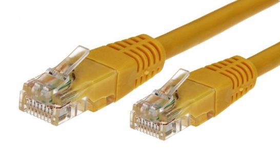 TB Touch Patch kabel, UTP, RJ45, cat5e, 0,5m, žlutý - obrázek produktu